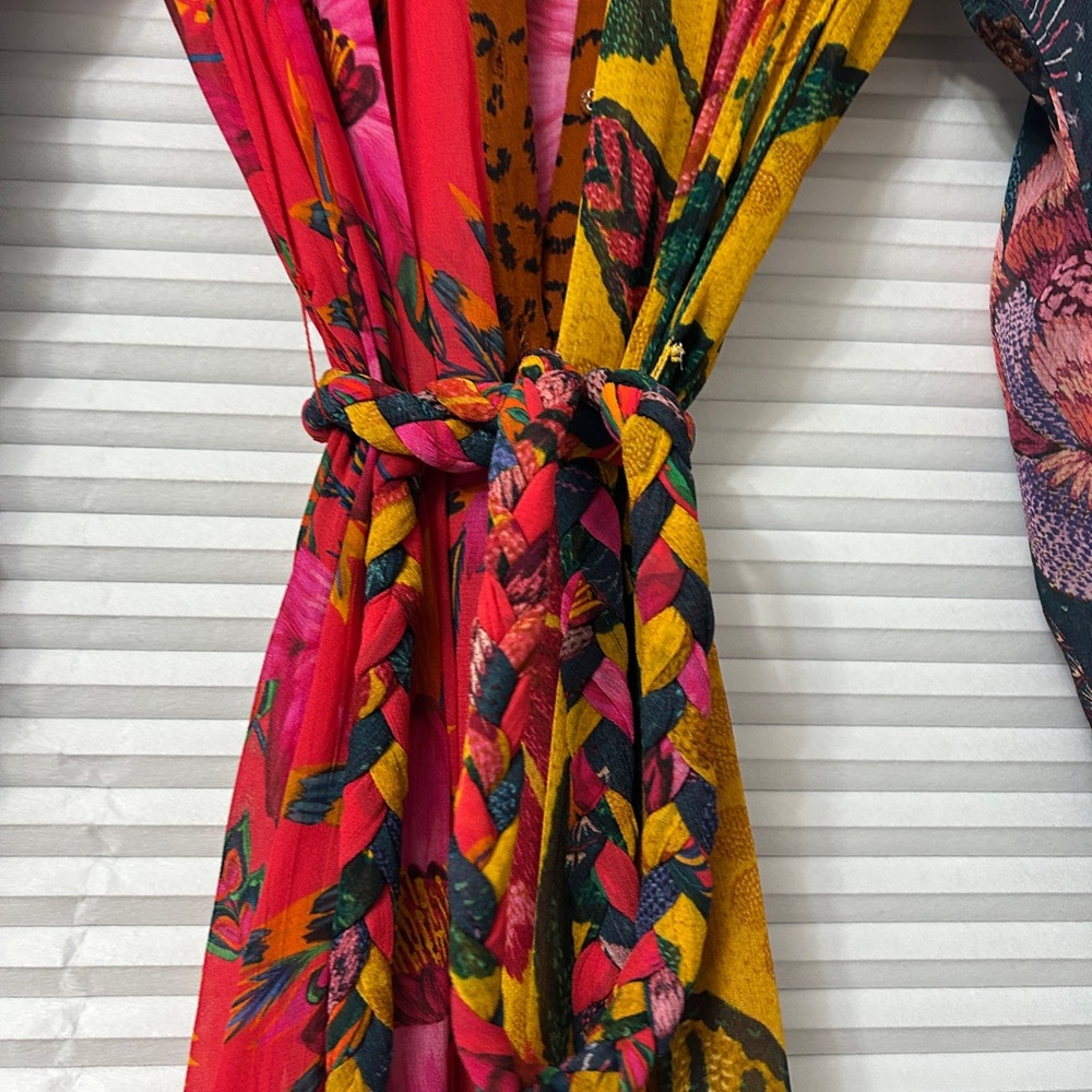 Farm Rio Floral Long Sleeve Maxi Dress - Picture 4 of 6